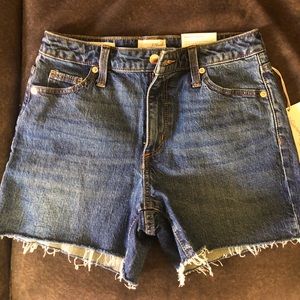 High waisted vintage style denim shorts